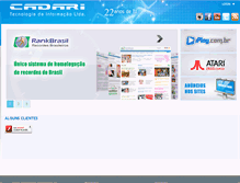 Tablet Screenshot of cadari.com.br